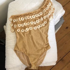 Gold Swimsuit
